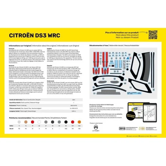 Citroën DS3 WRS 1/24 Heller Heller HEL-80758 - 2 HEL-80758-Citroën DS3 WRS 1/24 Heller - HEL-80758