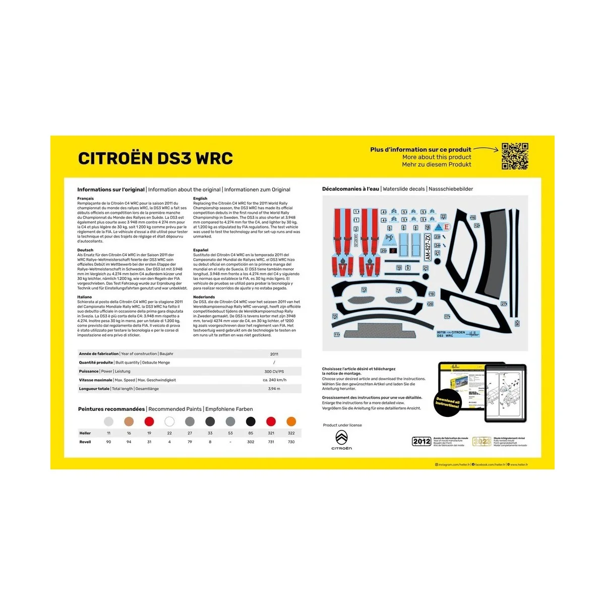 Citroën DS3 WRS 1/24 Heller Heller HEL-80758 - 2