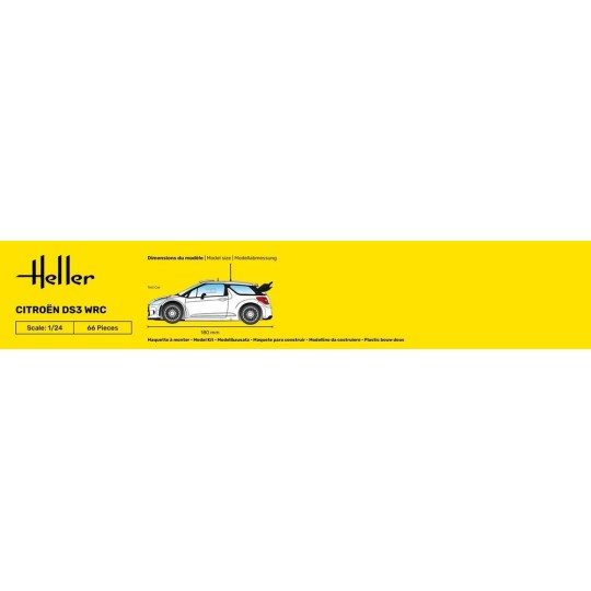 HEL-80758-Citroën DS3 WRS 1/24 Heller - HEL-80758