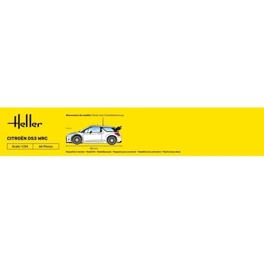 HEL-80758-Citroën DS3 WRS 1/24 Heller - HEL-80758