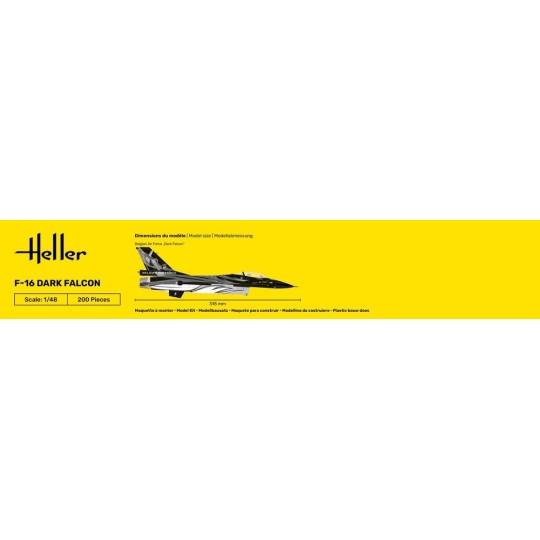 HEL-30411-F-16 Dark Falcon 1/48 Heller