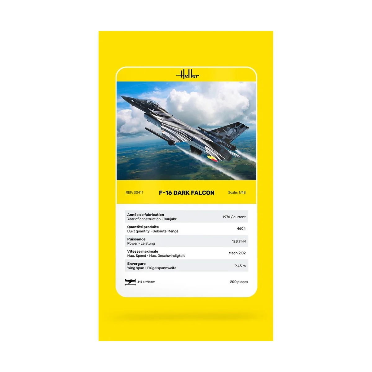 F-16 Dark Falcon 1/48 Heller Heller HEL-30411 - 4