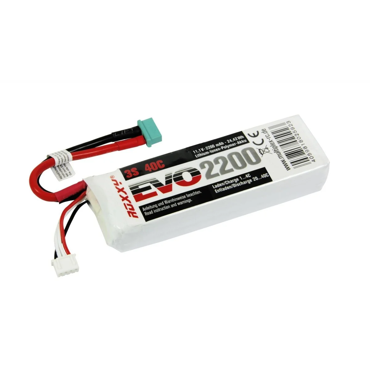 Li-Po 2200mAh 20C 3S 11,1V Multiplex Multiplex 1-02593 - 1