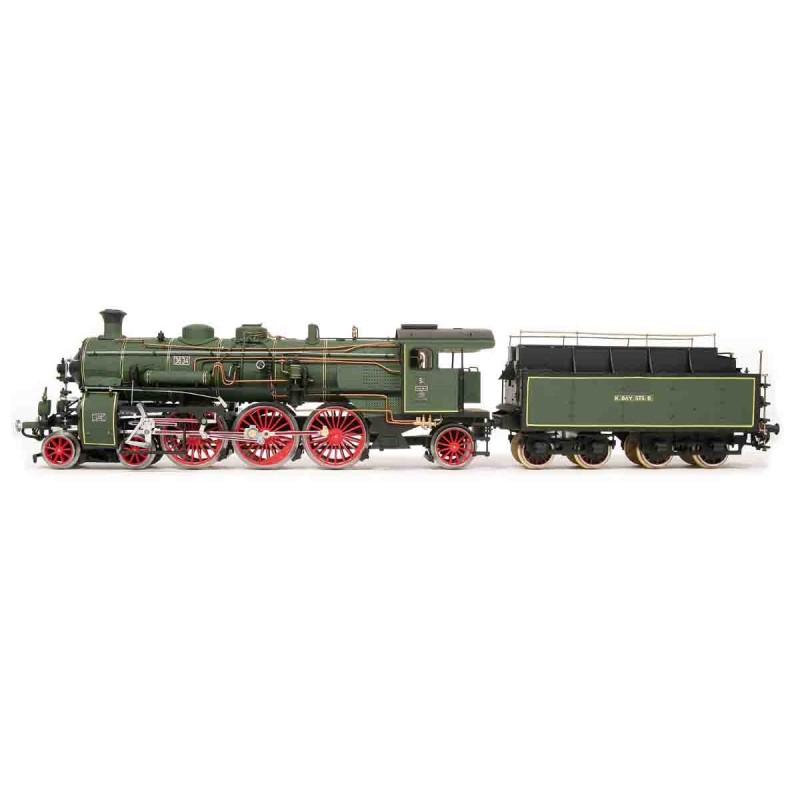 Locomotive Vapeur S3/6 BR-18 1/32 Kit Construction Bois Métal OcCre...