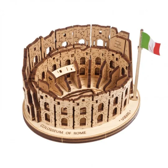 UG-70248-Colosseum of Rome 3D Puzzle Wood UGEARS