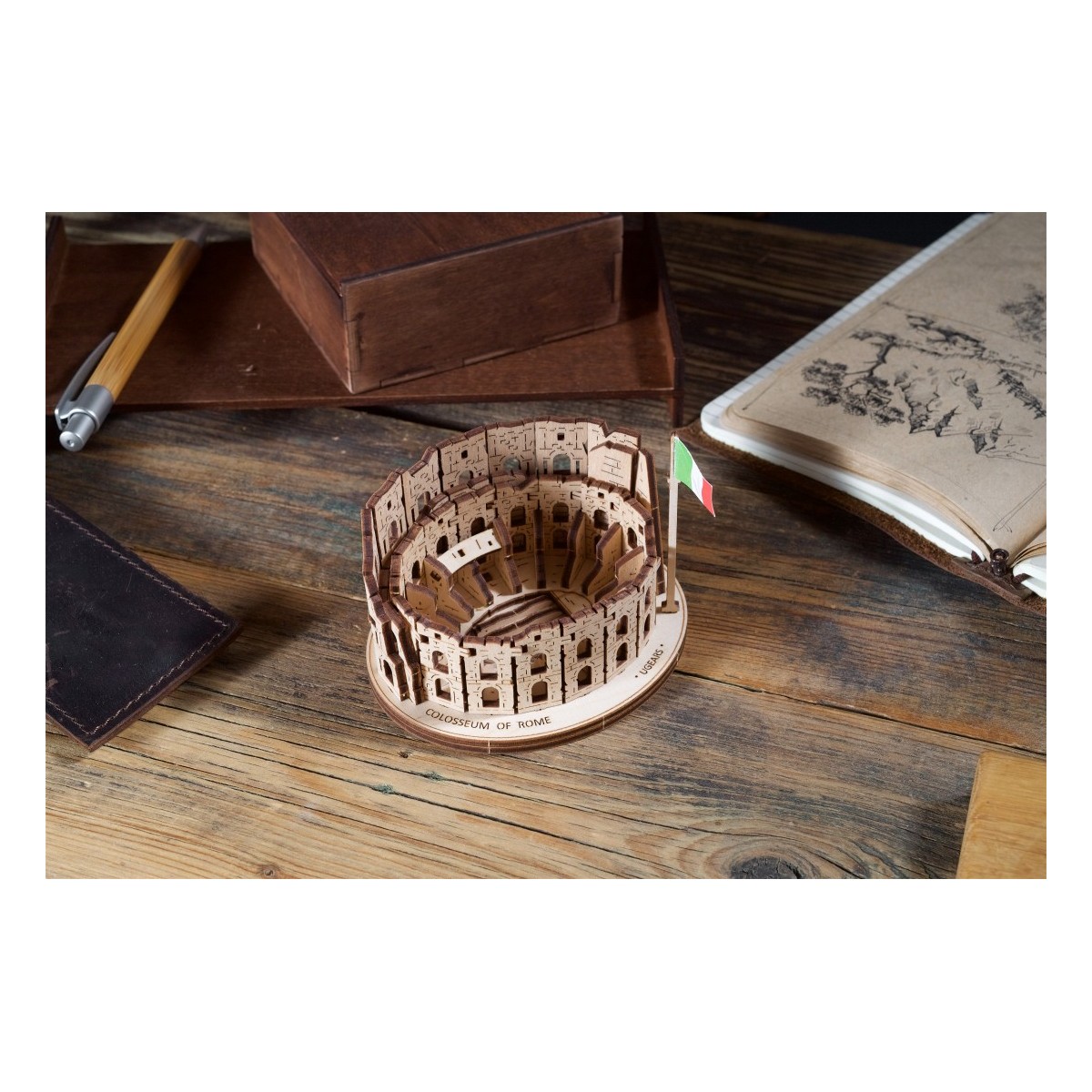 Colosseum of Rome 3D Puzzle Wood UGEARS UGEARS UG-70248 - 5