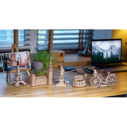 UG-70248-Colisée de Rome Puzzle 3D bois UGEARS