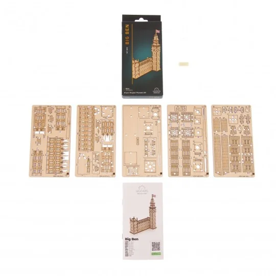 Big Ben Puzzle 3D bois UGEARS UGEARS UG-70250 - 5 UG-70250-Big Ben Puzzle 3D bois UGEARS - UG-70250
