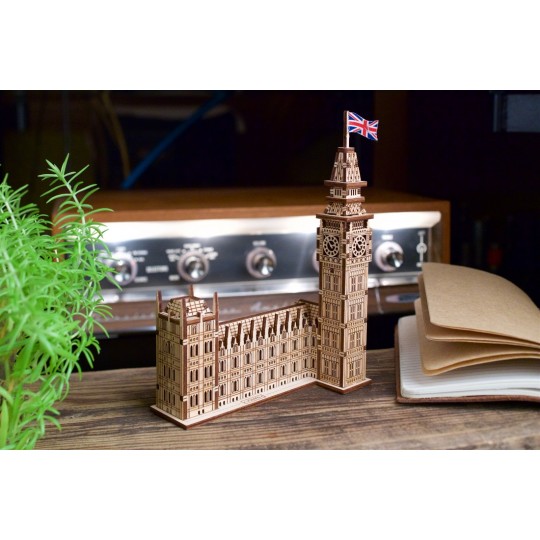 UG-70250-Big Ben Puzzle 3D Wood UGEARS