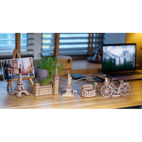 UG-70250-Big Ben Puzzle 3D Wood UGEARS