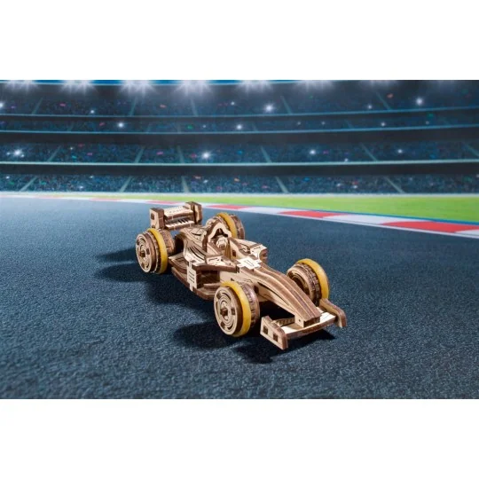 Compact Racer Puzzle 3D Wood UGEARS UGEARS UG-70252 - 4 UG-70252-Compact Racer Puzzle 3D Wood UGEARS - UG-70252