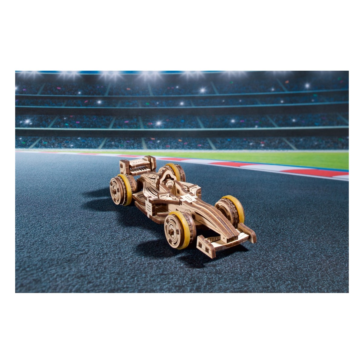 Compact Racer Puzzle 3D Wood UGEARS UGEARS UG-70252 - 4 Compact Racer Puzzle 3D Wood UGEARS UGEARS UG-70252 - 4