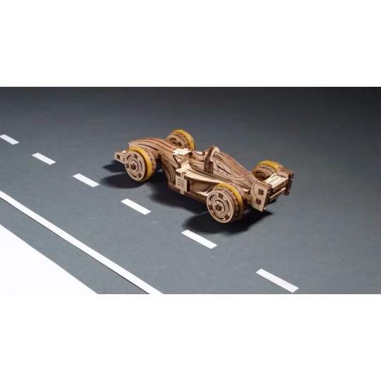 Compact Racer Puzzle 3D bois UGEARS UGEARS UG-70252 - 5 UG-70252-Compact Racer Puzzle 3D bois UGEARS - UG-70252