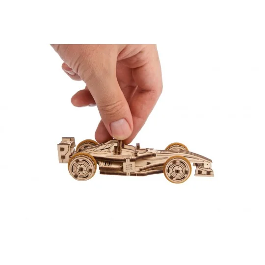 Compact Racer Puzzle 3D bois UGEARS UGEARS UG-70252 - 9 UG-70252-Compact Racer Puzzle 3D bois UGEARS - UG-70252