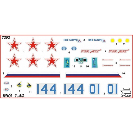 Z7252-MiG 1.44 1/72 Zvezda fighter jet