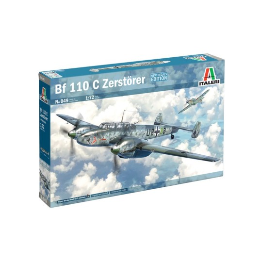 I049-Avion Messerschmitt BF110C-3/C-4 1/72 Italeri