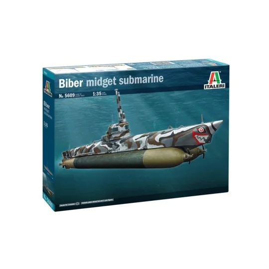 U-Boat Biber 1/35 Italeri Sub Italeri I5609 - 2 I5609-U-Boat Biber 1/35 Italeri Sub - I5609