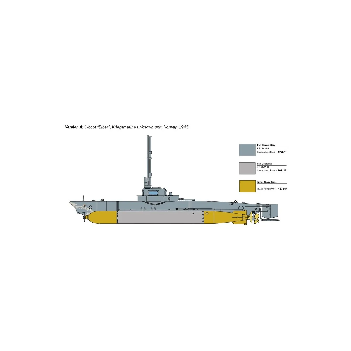 U-Boat Biber 1/35 Italeri Sub Italeri I5609 - 4 U-Boat Biber 1/35 Italeri Sub Italeri I5609 - 4