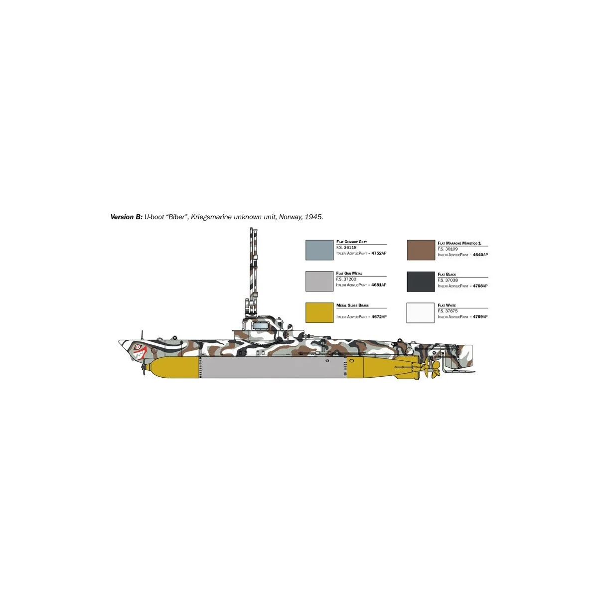Sous-marin U-Boot Biber 1/35 Italeri Italeri I5609 - 5 Sous-marin U-Boot Biber 1/35 Italeri Italeri I5609 - 5