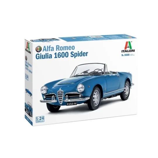 Alfa Romeo Giulia 1600 1/24 Italeri Italeri I3668 - 2 I3668-Alfa Romeo Giulia 1600 1/24 Italeri - I3668