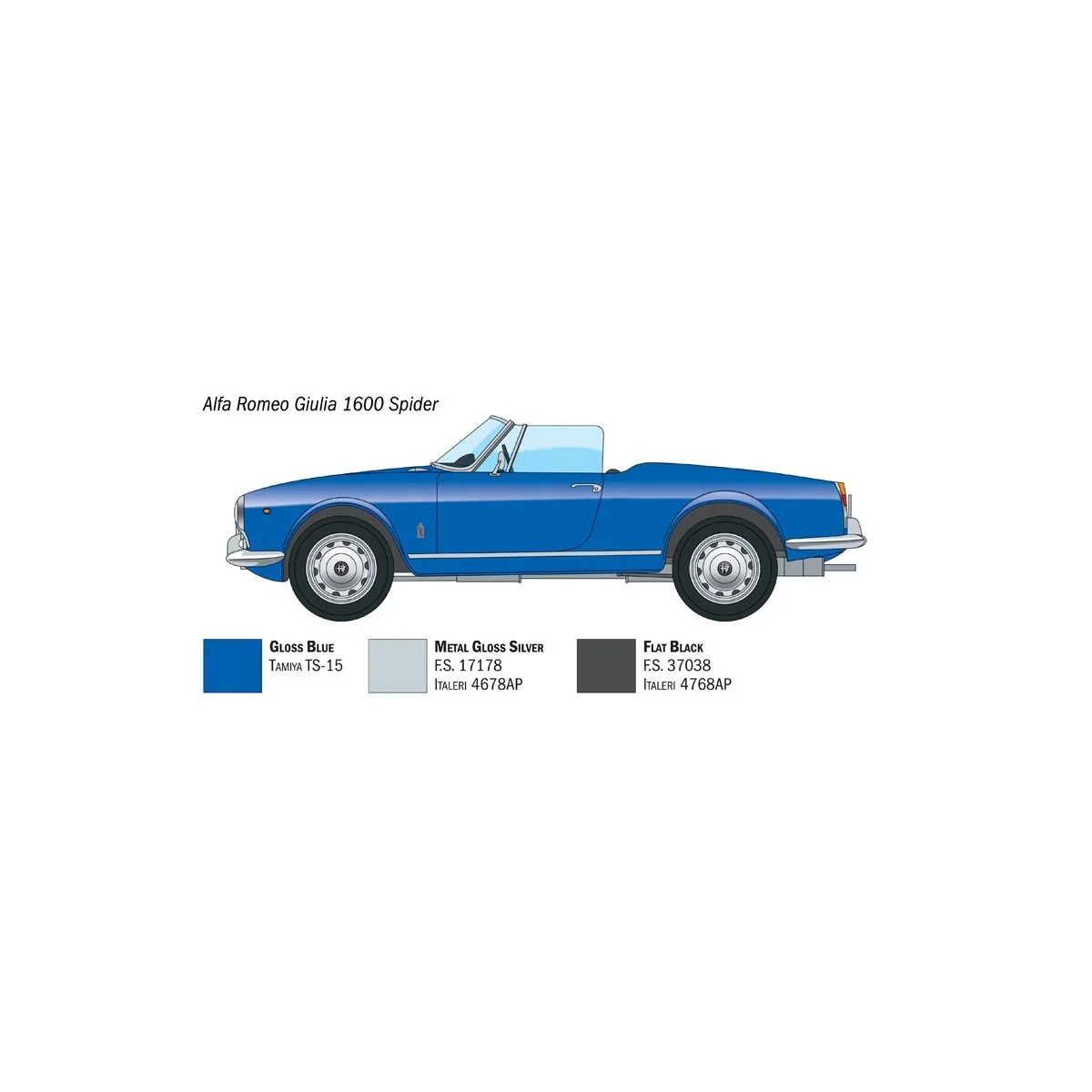 Alfa Romeo Giulia 1600 1/24 Italeri Italeri I3668 - 4 Alfa Romeo Giulia 1600 1/24 Italeri Italeri I3668 - 4