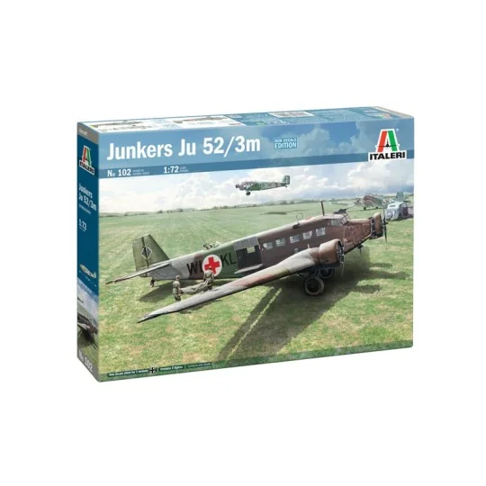 I102-Avion Junkers Ju52/3m 1/72 Italeri - I102