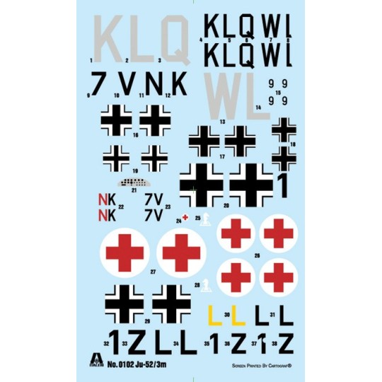 I102-Aircraft Junkers Ju52/3m 1/72 Italeri