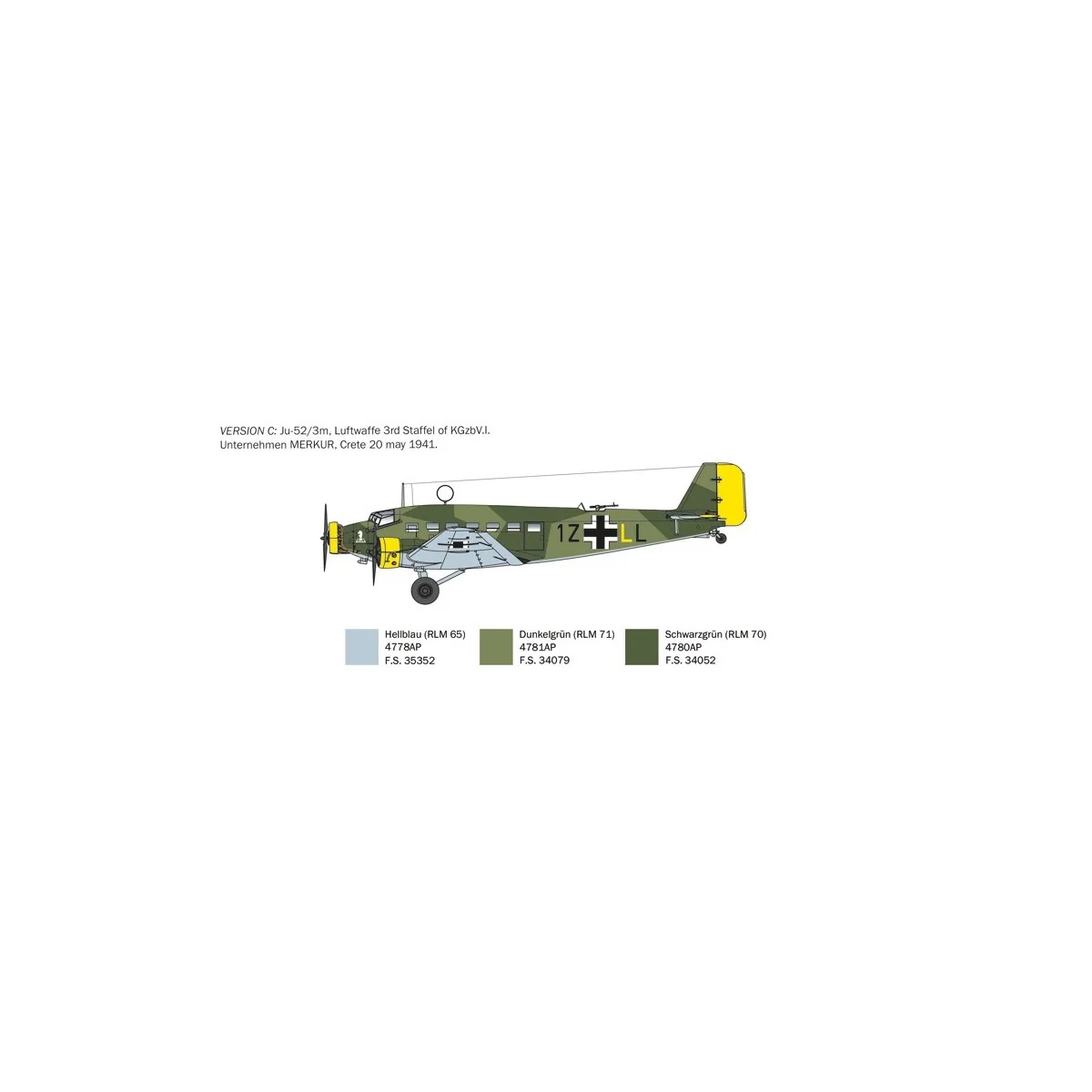 Avion Junkers Ju52/3m 1/72 Italeri Italeri I102 - 7