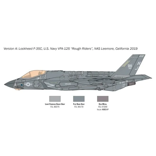 I1469-Avion F-35C Lightning II 1/72 Italeri - I1469