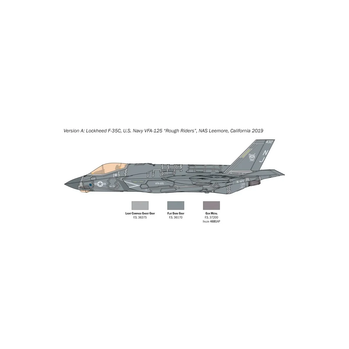 Avion F-35C Lightning II 1/72 Italeri Italeri I1469 - 4