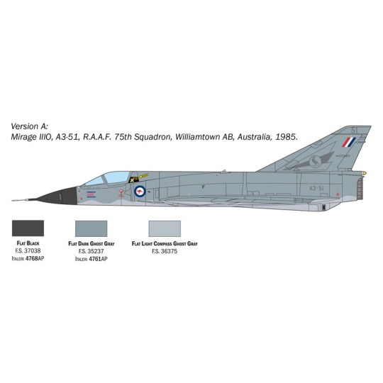 I2816-Mirage III E 1/48 Italeri