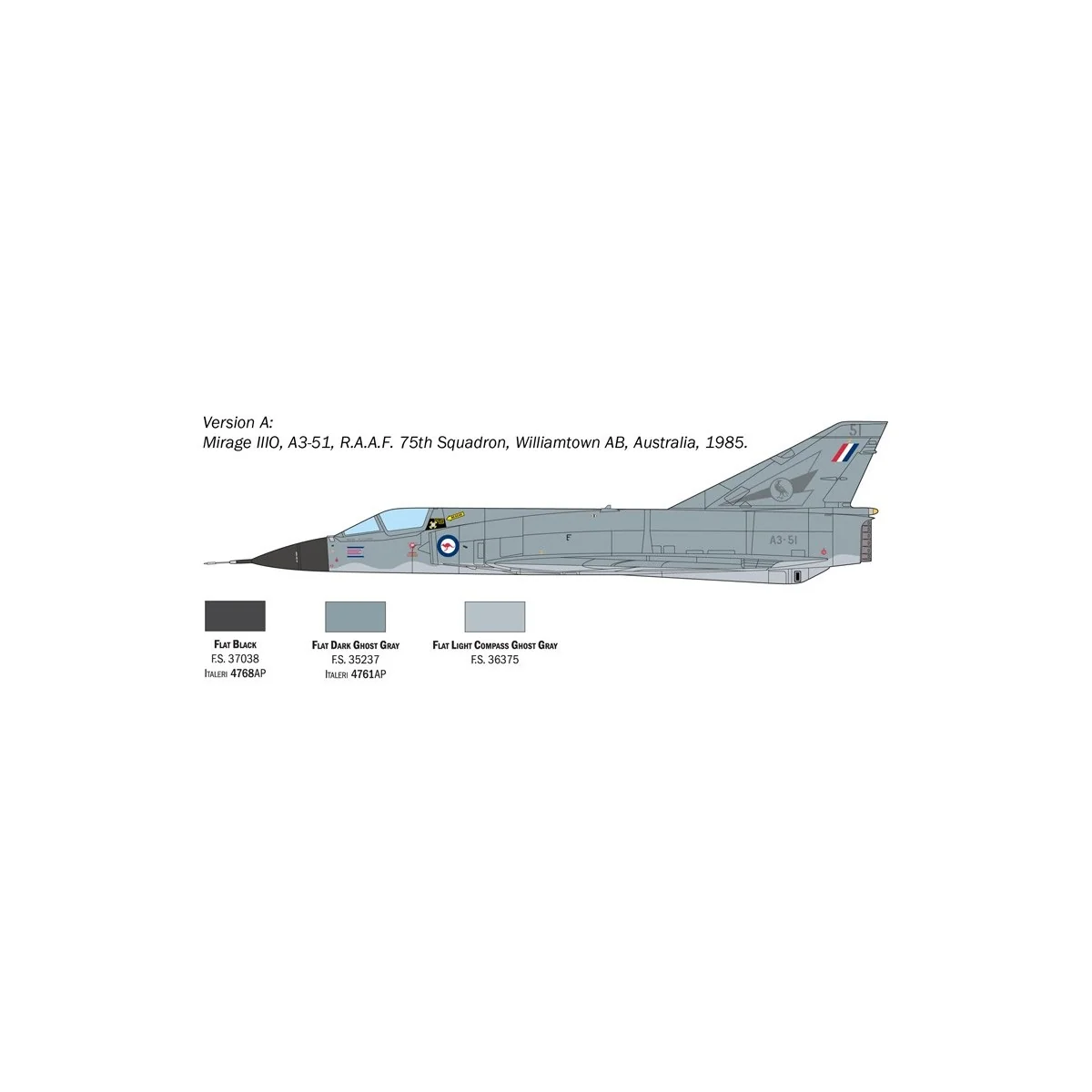 Mirage III E 1/48 Italeri Italeri I2816 - 3 Mirage III E 1/48 Italeri Italeri I2816 - 3