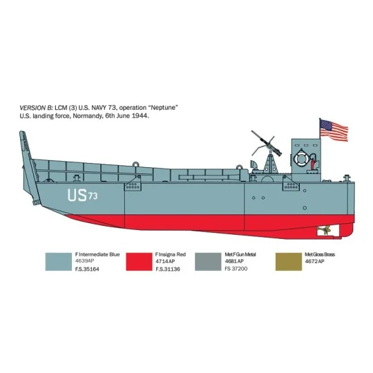 I6755-Bateau LCM-3 1/35 Italeri