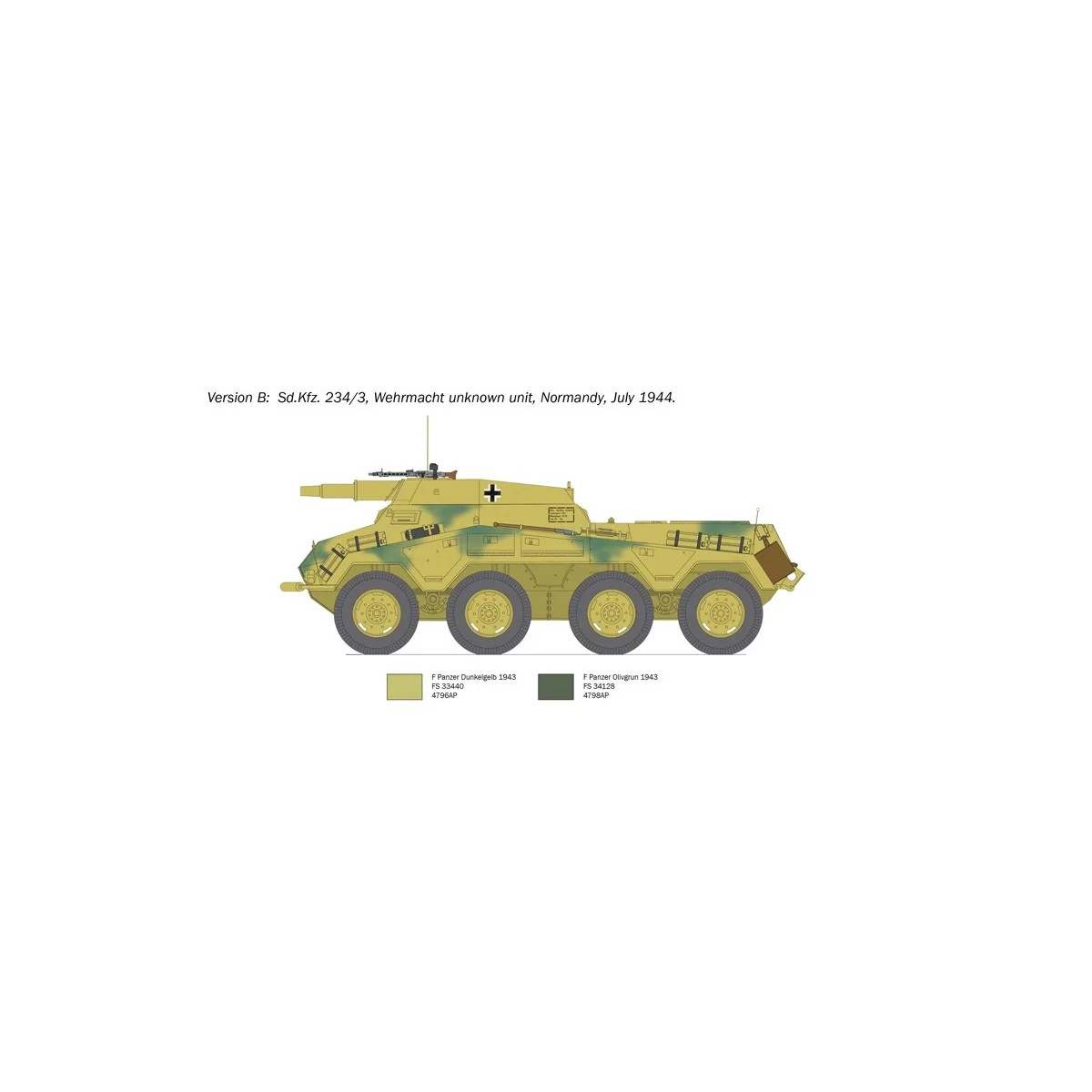 Tank Sd.Kfz.234/3 1/35 Italeri Italeri I6756 - 3 Tank Sd.Kfz.234/3 1/35 Italeri Italeri I6756 - 3