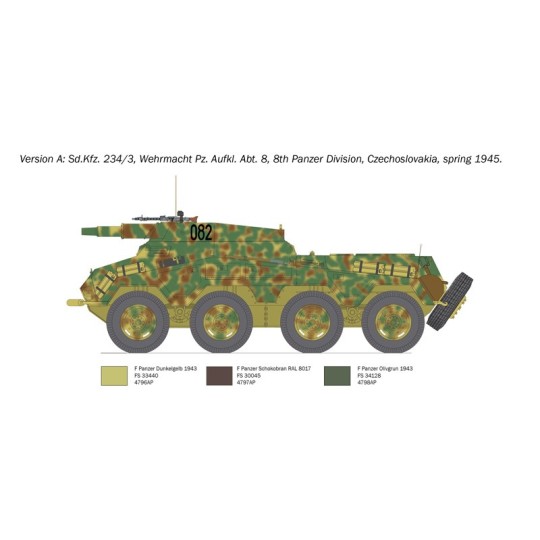 I6756-Char Sd.Kfz.234/3 1/35 Italeri