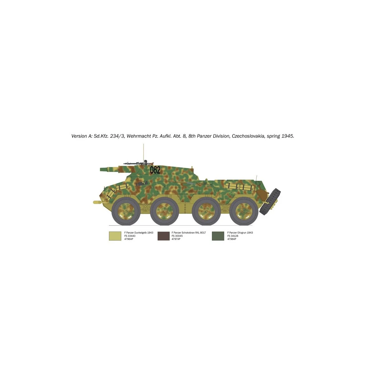 Tank Sd.Kfz.234/3 1/35 Italeri Italeri I6756 - 3 Tank Sd.Kfz.234/3 1/35 Italeri Italeri I6756 - 3