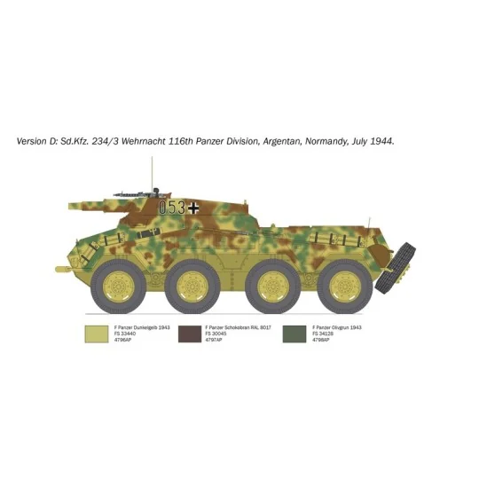 I6756-Char Sd.Kfz.234/3 1/35 Italeri - I6756