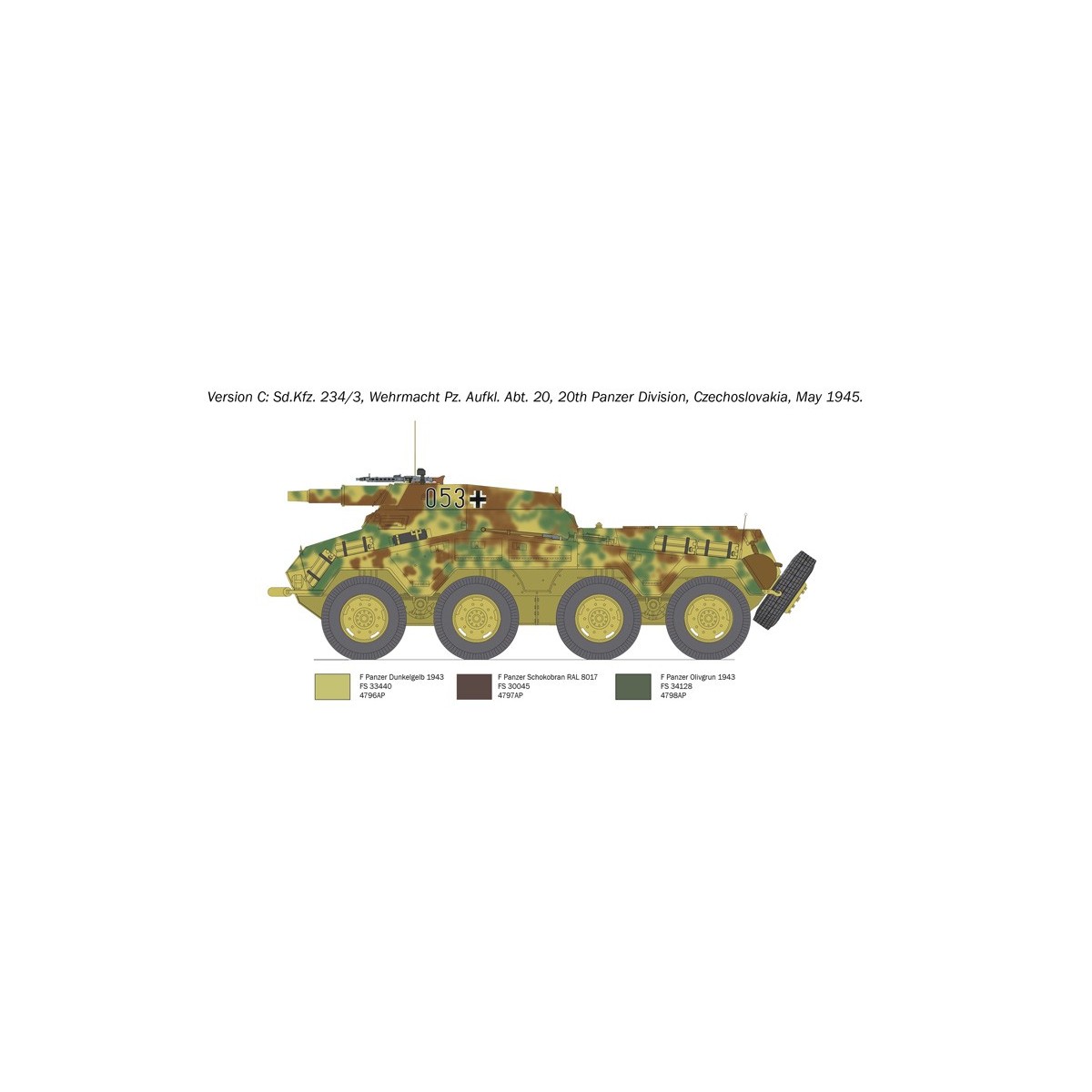 Tank Sd.Kfz.234/3 1/35 Italeri Italeri I6756 - 4