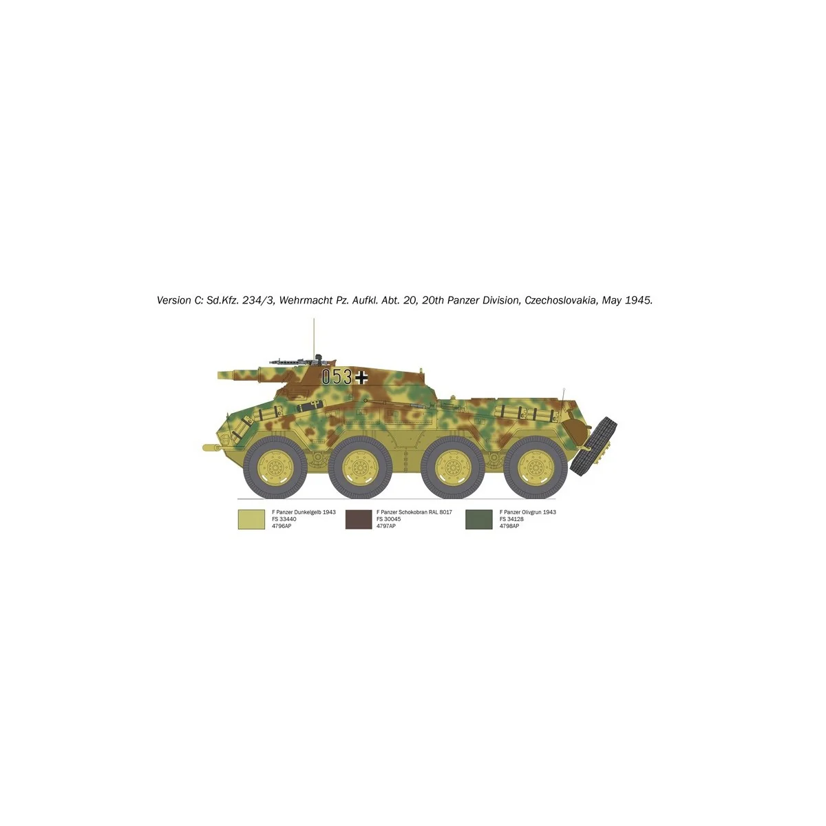 Tank Sd.Kfz.234/3 1/35 Italeri Italeri I6756 - 4 Tank Sd.Kfz.234/3 1/35 Italeri Italeri I6756 - 4