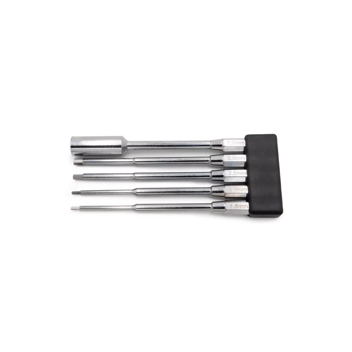 Kit d'embout de visseuse Titanium 1,5/2/2,5, 3mm et douille 7mm Hobbytech Hobbytech HTR-417 - 1