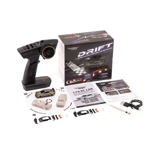 TB-C65-Micro Drift Muscle Car 1/76 RTR Turbo Racing