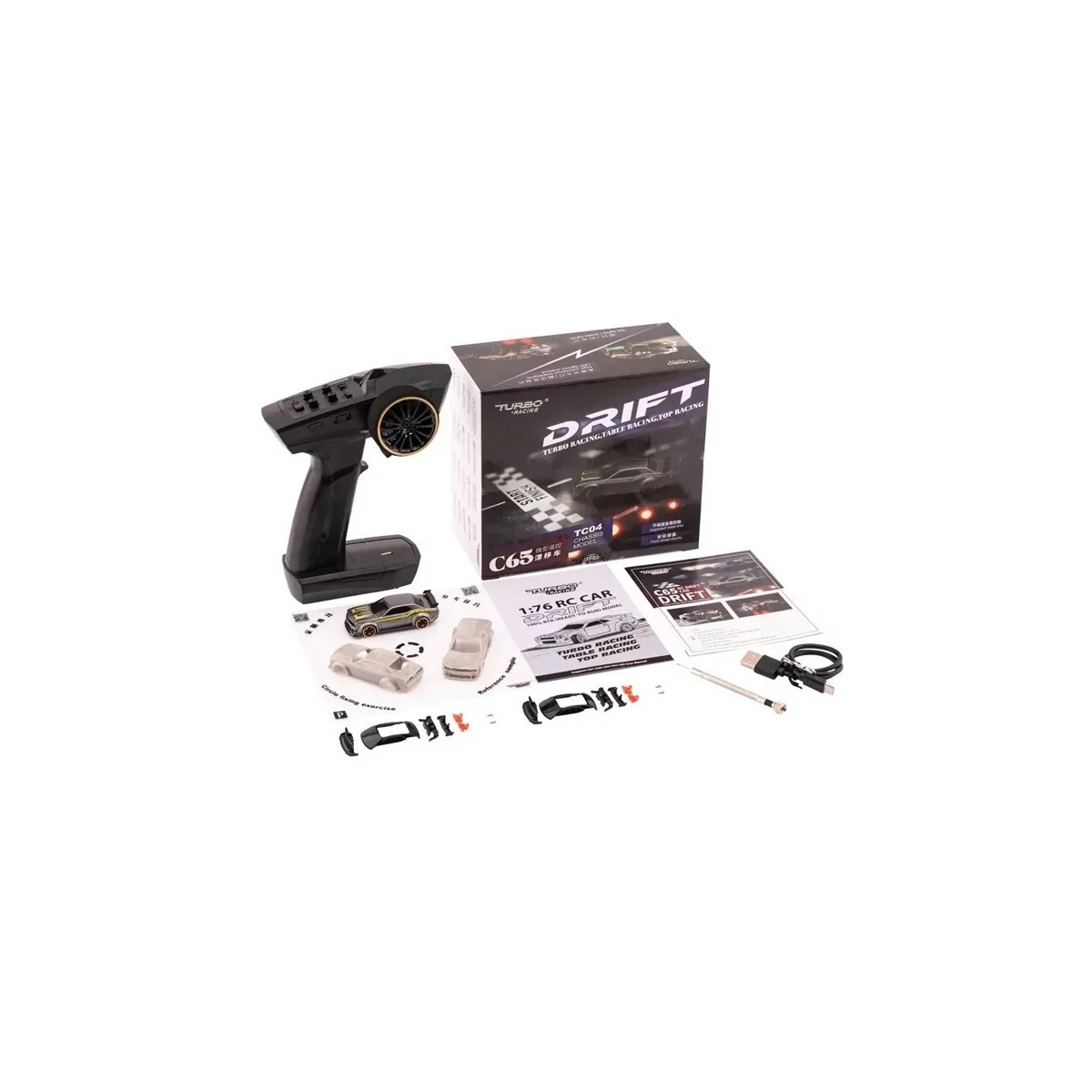 Micro Drift Muscle Car 1/76 RTR Turbo Racing Turbo Racing TB-C65 - 2