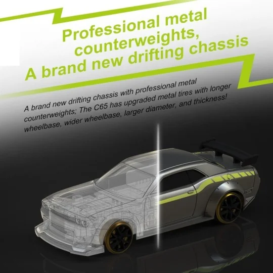 TB-C65-Micro Drift Muscle Car 1/76 RTR Turbo Racing