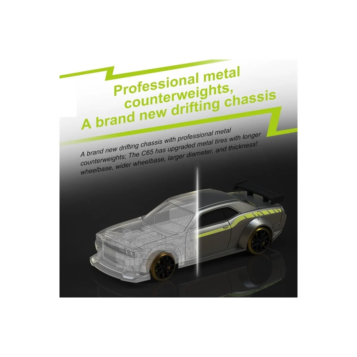 Micro Drift Muscle Car 1/76 RTR Turbo Racing Turbo Racing TB-C65 - 8