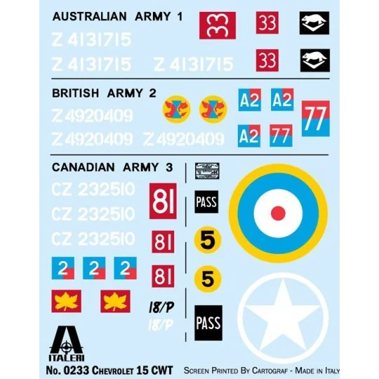 I233-Chevrolet 15 CWT 1/35 Italeri