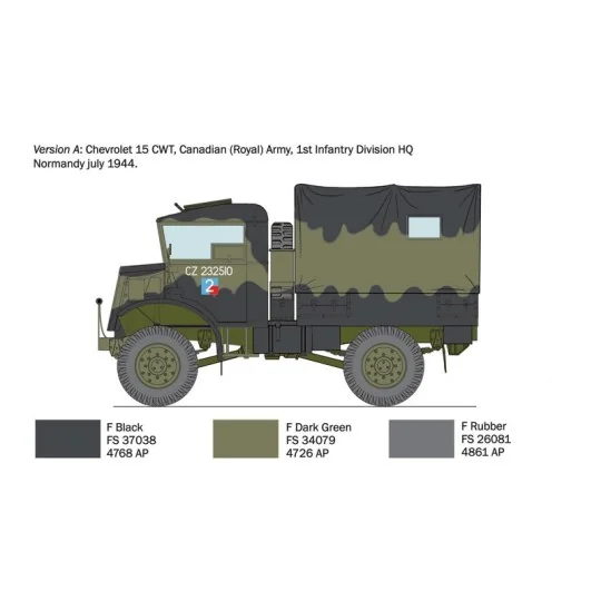 Chevrolet 15 CWT 1/35 Italeri Italeri I233 - 4 I233-Chevrolet 15 CWT 1/35 Italeri - I233
