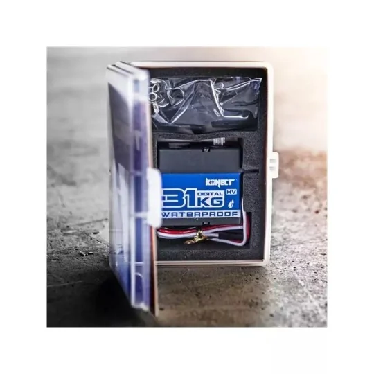 KN-3009HVWP-Servo 3009HVWP 30.3kg - 0.09s Etanche pignons métal Konect