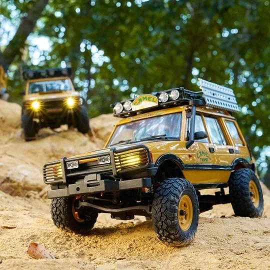 FMS12491RTRYL-FCX24M Land Rover Defender 90 Camel Trophy 1/24 RTR FMS - FMS12491RTRYL
