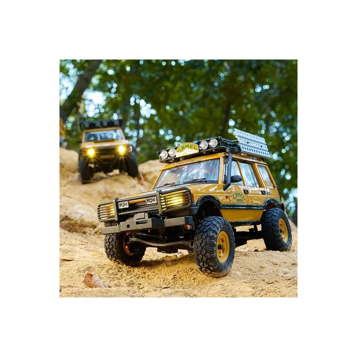 FCX24M Land Rover Defender 90 Camel Trophy 1/24 RTR FMS FMS Model FMS12491RTRYL - 6