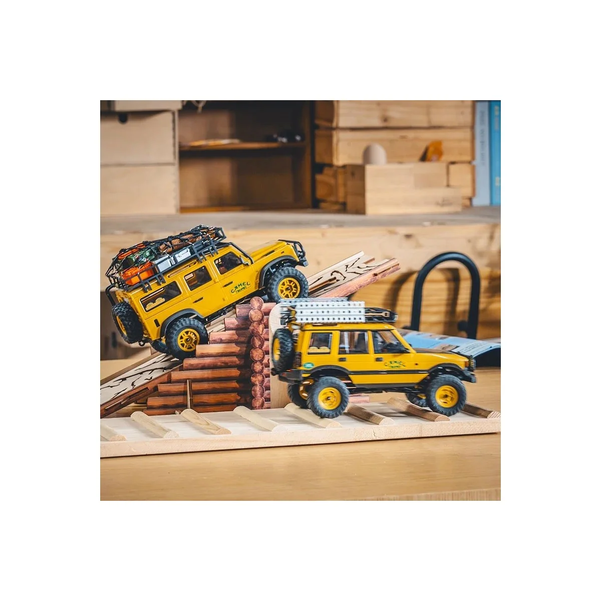 FCX24M Land Rover Defender 90 Camel Trophy 1/24 RTR FMS FMS Model FMS12491RTRYL - 8 FCX24M Land Rover Defender 90 Camel Trophy 1/24 RTR FMS FMS Model FMS12491RTRYL - 8